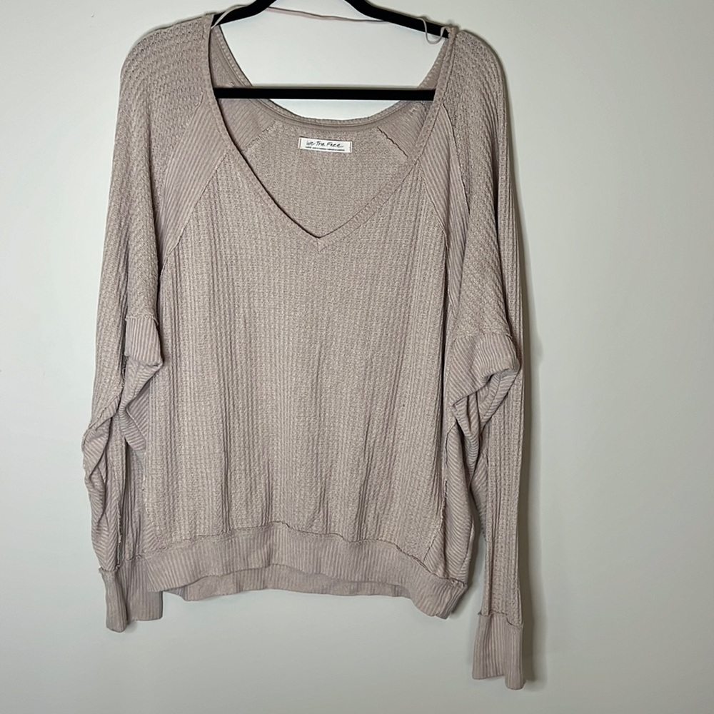 We the free thermal knit long sleeve shirt Large